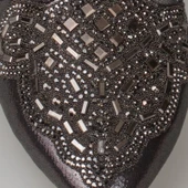 Trend Adımlar Platin Dik Taş İşlemeli Kadın Babet thumbnail 3