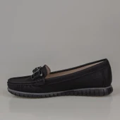 Trend Adımlar Siyah Comfort Denim Kadın Düz Babet thumbnail 2