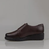 M2S Kahverengi Ultra Hafif Hakiki Deri Kadın Comfort Ayakkabı - 3