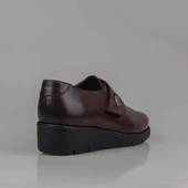 M2S Kahverengi Ultra Hafif Hakiki Deri Kadın Comfort Ayakkabı - 4