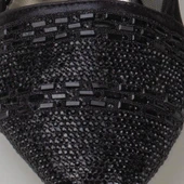 Trend Adımlar Siyah Çizgi Taş İşlemeli Kadın Babet thumbnail 3