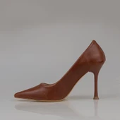 Trend Adımlar Taba Kadın Düz Deri Stiletto thumbnail 2