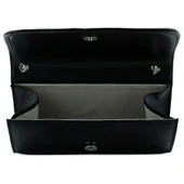 Erkan Saçmacı Siyah Degrade Kristal Taşlı Zincir Askılı Manyetik Kapaklı Abiye El Çantası - 4