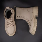 Trend Adımlar Krem Ottavia Kadın Postal Bot thumbnail 6