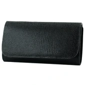 Erkan Saçmacı Siyah Kristal Taşlı Zincir Askılı Manyetik Kapaklı Abiye El Çantası - 1