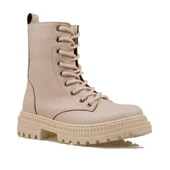 Trend Adımlar Krem Ottavia Kadın Postal Bot thumbnail 2