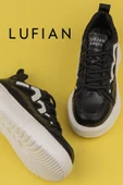 Lufian Siyah Jake Erkek Deri Sneaker thumbnail 6