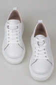 Trend Adımlar Beyaz Aura Kadın Hakiki Deri Sneaker thumbnail 4