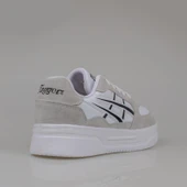 Tayger Beyaz Kalın Taban Unisex Nubuk Deri Sneaker thumbnail 3