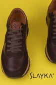 Slayka Kahverengi Porp Erkek Hakiki Deri Casual Ayakkabı thumbnail 5