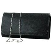 Erkan Saçmacı Siyah Kristal Taşlı Zincir Askılı Manyetik Kapaklı Abiye El Çantası - 2