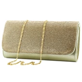 Erkan Saçmacı Dore Kristal Taşlı Zincir Askılı Manyetik Kapaklı Abiye El Çantası - 2