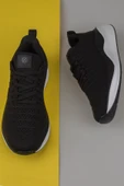 M2S Siyah Fly Erkek Hafif Dokuma Sneaker - 5