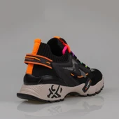 Trend Adımlar Siyah Kadın Renkli Lastik Boğazlı Hafif Dolgu Sneaker thumbnail 4