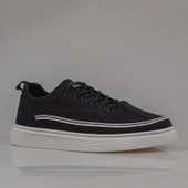 M2S Siyah Giza Lastikli Erkek Sneaker - 2