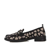 Trend Adımlar Siyah Dokuma Tekstil Kadın Yazlık Casual Ayakkabı - 3