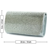 Erkan Saçmacı Lame Degrade Kristal Taşlı Zincir Askılı Manyetik Kapaklı Abiye El Çantası - 5