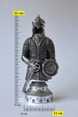 Fetih Zırh Ayetel Kürsi Biblo 11x21 Cm (KÜÇÜK BOY) – Gümüş Renk Metal Dekoratif Aksesuar - 2
