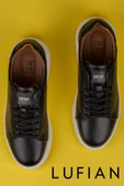 Lufian Siyah Tommy Erkek Deri Sneaker thumbnail 7