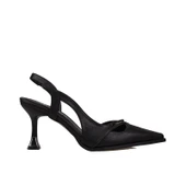 Trend Adımlar Siyah Suni Deri Kadın Düz Klasik Ayakkabı thumbnail 2