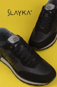 Slayka Siyah Porp Erkek Hakiki Deri Casual Ayakkabı thumbnail 5
