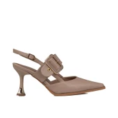 Trend Adımlar Kahverengi Suni Deri Kemerli Kadın Klasik Ayakkabı thumbnail 1