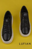 Lufian Siyah Gage Erkek Deri Sneaker Ayakkabı thumbnail 4