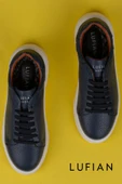 Lufian Lacivert Tommy Erkek Deri Sneaker thumbnail 4
