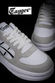 Tayger Beyaz Kalın Taban Unisex Nubuk Deri Sneaker thumbnail 6