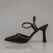 Trend Adımlar Siyah Bilekten Tutmalı Londor Saten Klasik Ayakkabı thumbnail 3