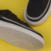 M2S Siyah Giza Lastikli Erkek Sneaker - 7