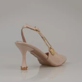 Trend Adımlar Ten Kadın Rugan Kemerli Klasik Ayakkabı thumbnail 4