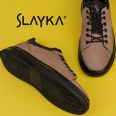 Slayka Bej Flex Hakiki Nubuk Deri Erkek Casual Ayakkabı - 6