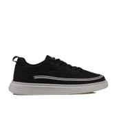 M2S Siyah Giza Lastikli Erkek Sneaker - 1