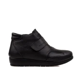 Trend Adımlar Siyah Lastikli Kadın Comfort Casual Bot - 1