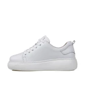 Trend Adımlar Beyaz Aura Kadın Hakiki Deri Sneaker thumbnail 3
