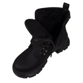 Trend Adımlar Siyah Martina Kadın Yünlü Kauçuk Bot thumbnail 7