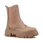 Trend Adımlar Krem Bloom Kalın Taban Kadın Casual Bot thumbnail 2