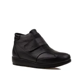 Trend Adımlar Siyah Lastikli Kadın Comfort Casual Bot - 2