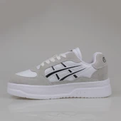 Tayger Beyaz Kalın Taban Unisex Nubuk Deri Sneaker thumbnail 4