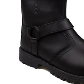 Trend Adımlar Siyah Hakiki Deri Unisex Bot thumbnail 5