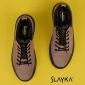 Slayka Bej Flex Hakiki Nubuk Deri Erkek Casual Ayakkabı - 4