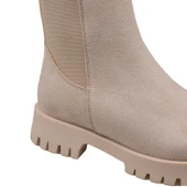 Trend Adımlar Krem Beaute Kadın Kalın Taban Chelsea Bot thumbnail 8
