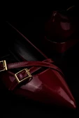 Trend Adımlar Bordo Rugan Kadın Oxford Ayakkabı - 5