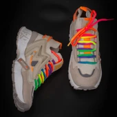 Trend Adımlar Bej Kadın Renkli Lastik Boğazlı Hafif Dolgu Sneaker thumbnail 5