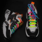 Trend Adımlar Beyaz Kadın Renkli Lastik Boğazlı Hafif Dolgu Sneaker thumbnail 6