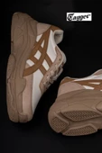 Tayger Bej Kalın Taban Kadın Sneaker - 6