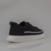 M2S Siyah Giza Lastikli Erkek Sneaker - 4