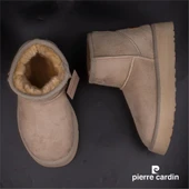 Pierre Cardin Bej Orta Boy Kadın Süet Bot PC-52710 thumbnail 7