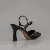 Trend Adımlar Siyah Bilekten Tutmalı Londor Saten Klasik Ayakkabı thumbnail 4